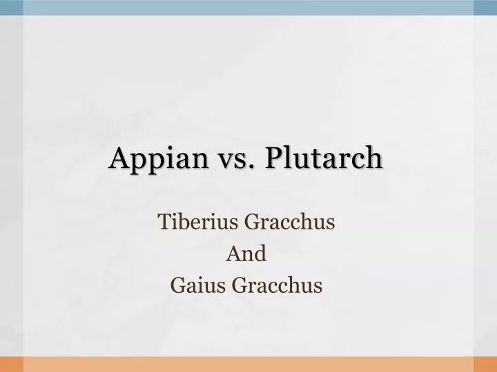 appian vs plutarch