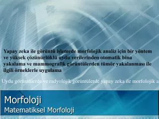 morfoloji