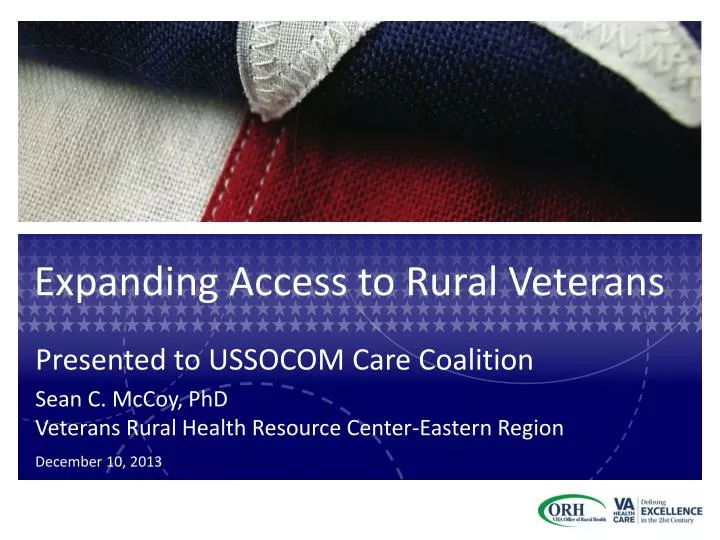 expanding access to rural veterans