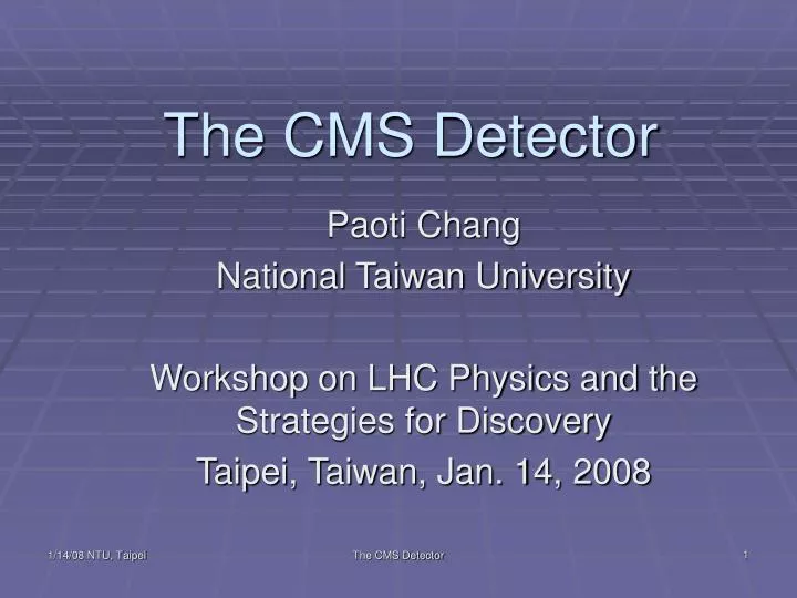 the cms detector