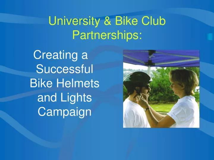 university bike club partnerships