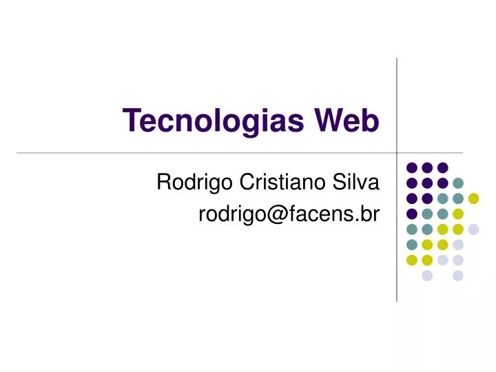 tecnologias web