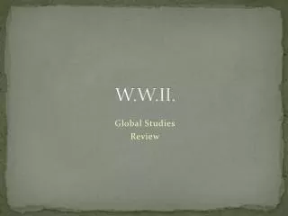 w w ii