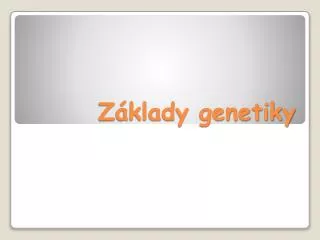 z klady genetiky