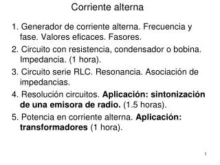 corriente alterna