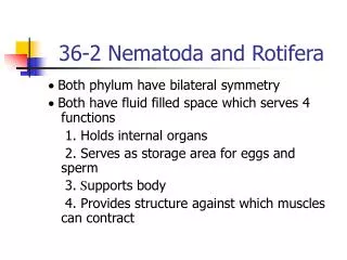 36-2 Nematoda and Rotifera