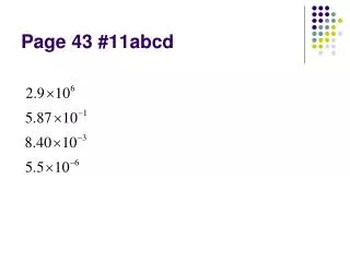 Page 43 #11abcd