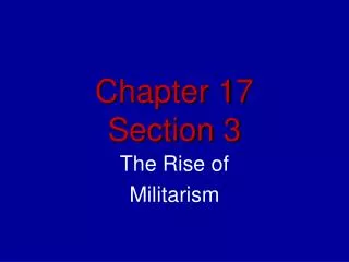Chapter 17 Section 3