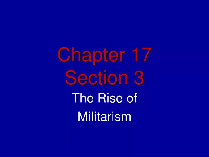 chapter 17 section 3