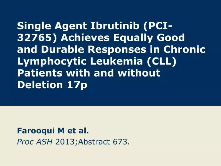 farooqui m et al proc ash 2013 abstract 673