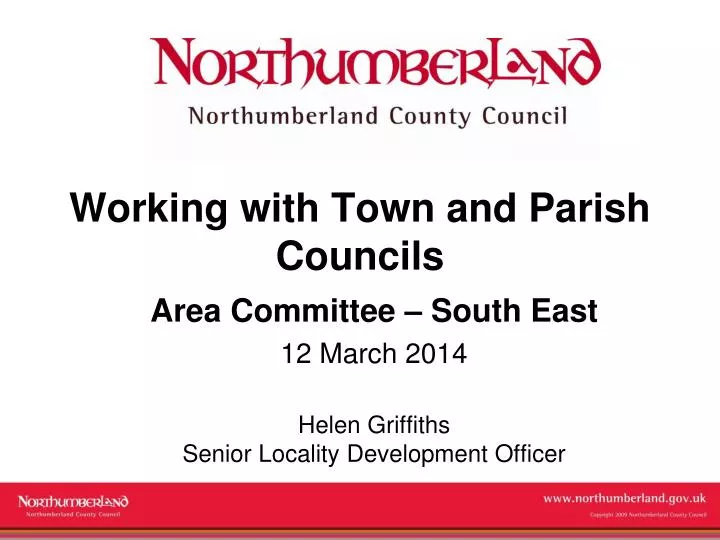 working with town and parish councils