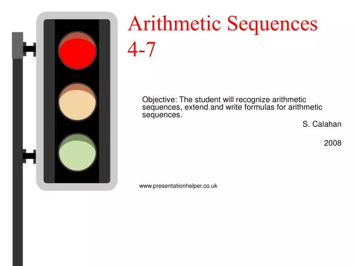 arithmetic sequences 4 7