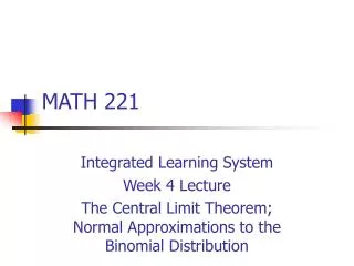 MATH 221