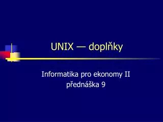 unix dopl ky