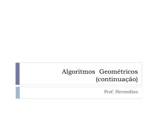 algoritmos geom tricos continua o