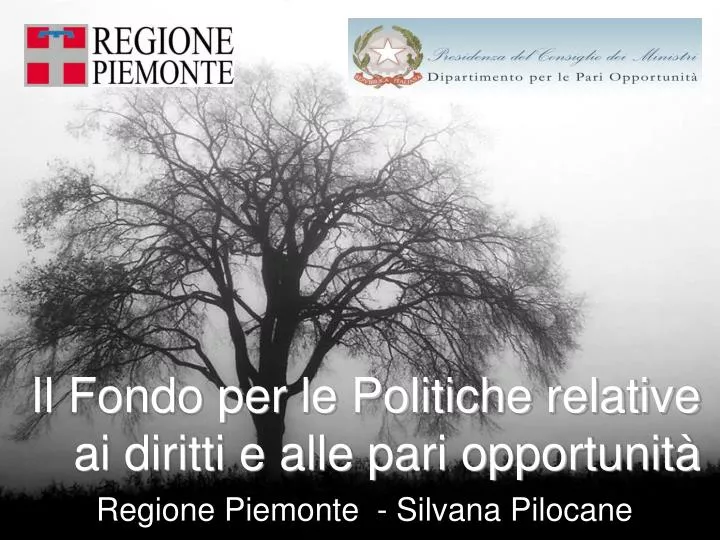 il fondo per le politiche relative ai diritti e alle pari opportunit