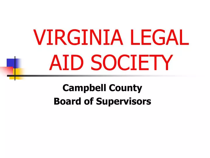 virginia legal aid society