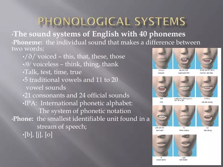 phonological systems