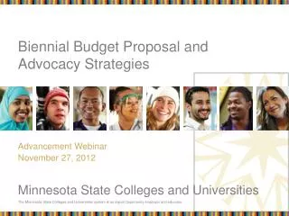 Biennial Budget Proposal and Advocacy Strategies