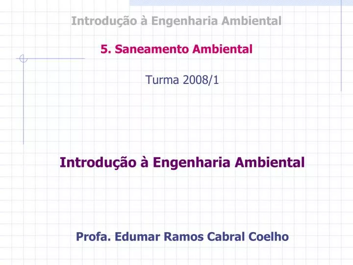 introdu o engenharia ambiental 5 saneamento ambiental