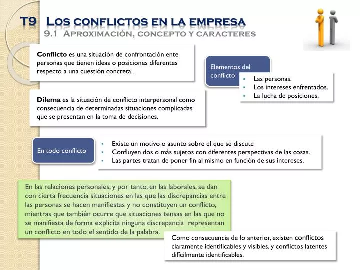 t9 los conflictos en la empresa