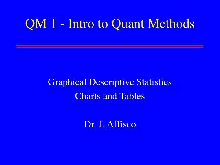 qm 1 intro to quant methods