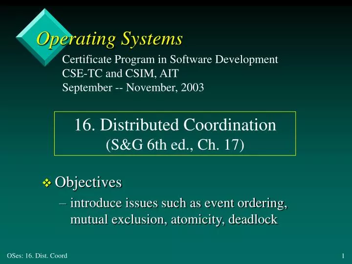 operating systems