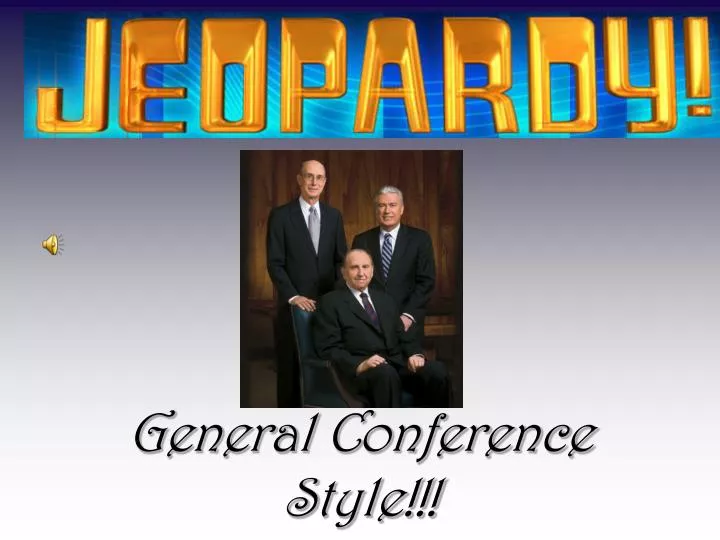 general conference style