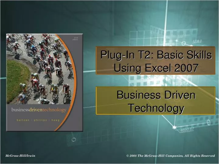 plug in t2 basic skills using excel 2007