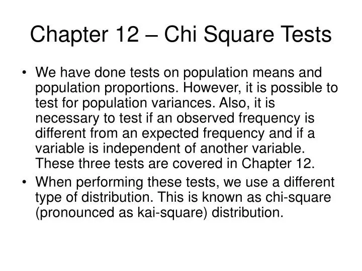 chapter 12 chi square tests