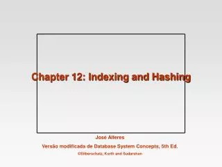 chapter 12 indexing and hashing