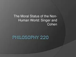 Philosophy 220