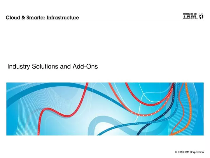 industry solutions and add ons