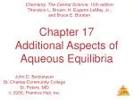 Understanding Aqueous Equilibria: Common-Ion Effect and Buffer Systems - slide 1