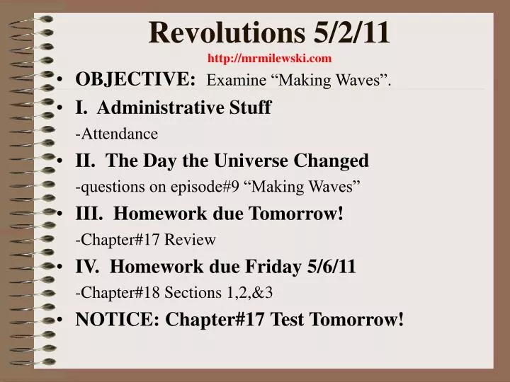revolutions 5 2 11 http mrmilewski com