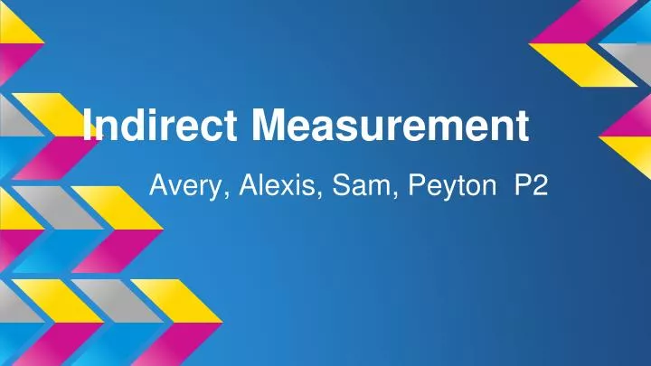 indirect measurement
