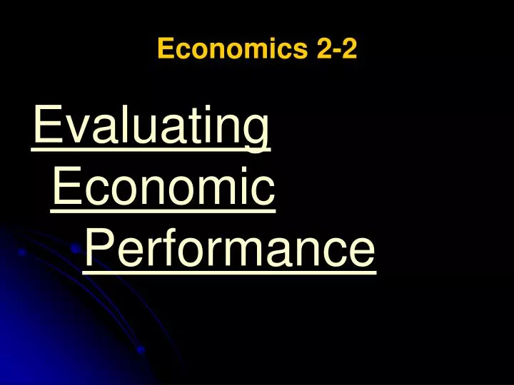 economics 2 2