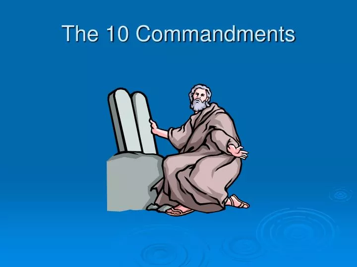 the 10 commandments