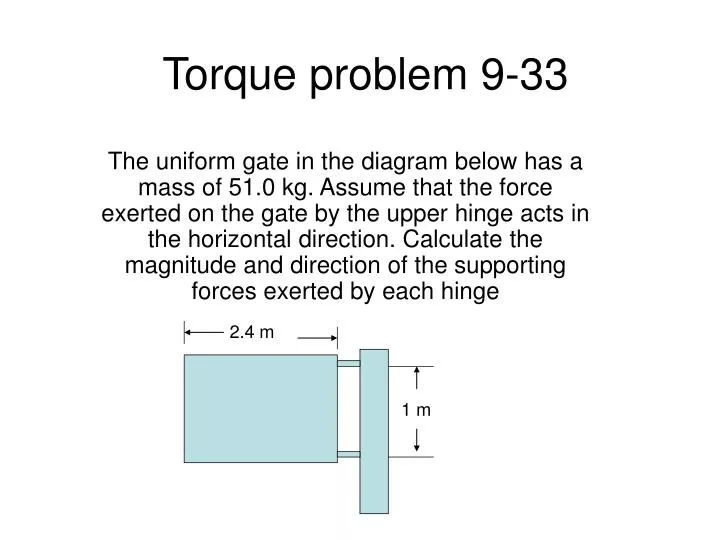 torque problem 9 33