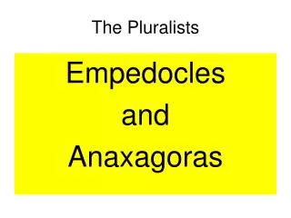 The Pluralists