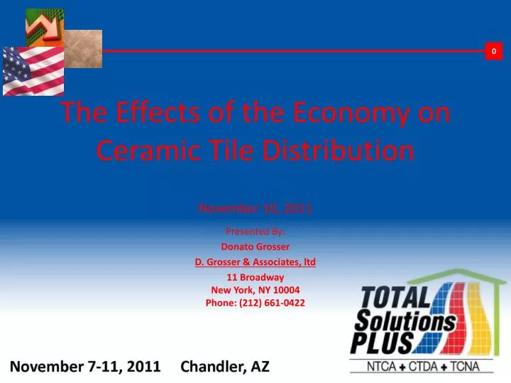 the effects of the economy on ceramic tile distribution november 10 2011