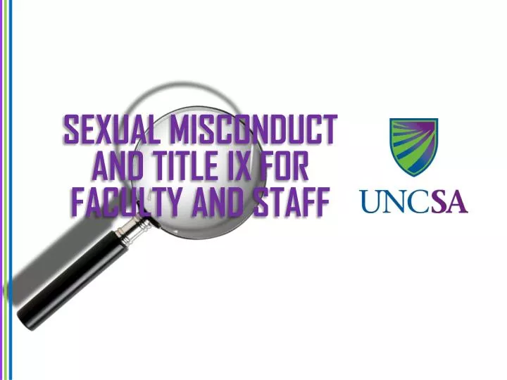 sexual misconduct and title ix for faculty and staff