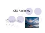 CIO Academy - slide 1