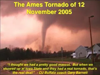 The Ames Tornado of 12 November 2005
