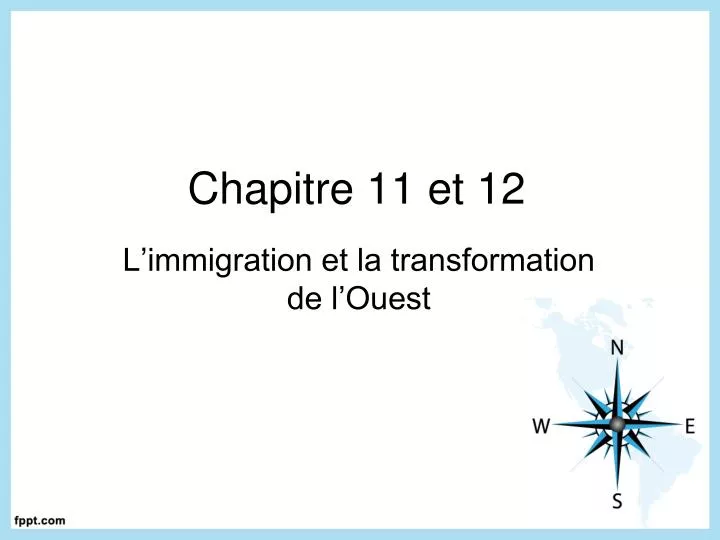 chapitre 11 et 12