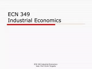 ECN 349 Industrial Economics