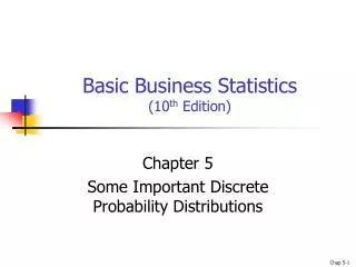 Basic Business Statistics (10 th Edition)