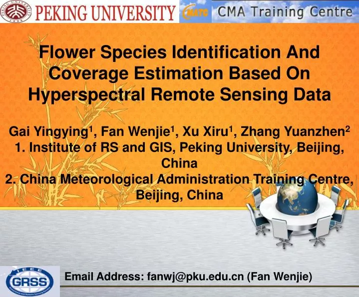 flower species identification and coverage estimation based on hyperspectral remote sensing data