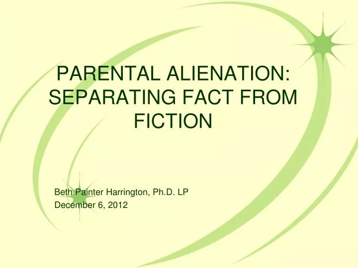 parental alienation separating fact from fiction