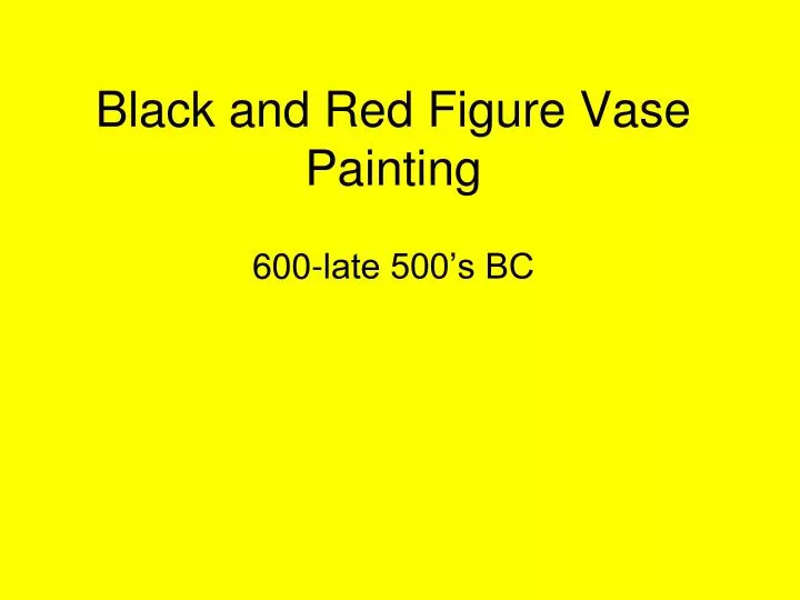 black and red figure vase painting